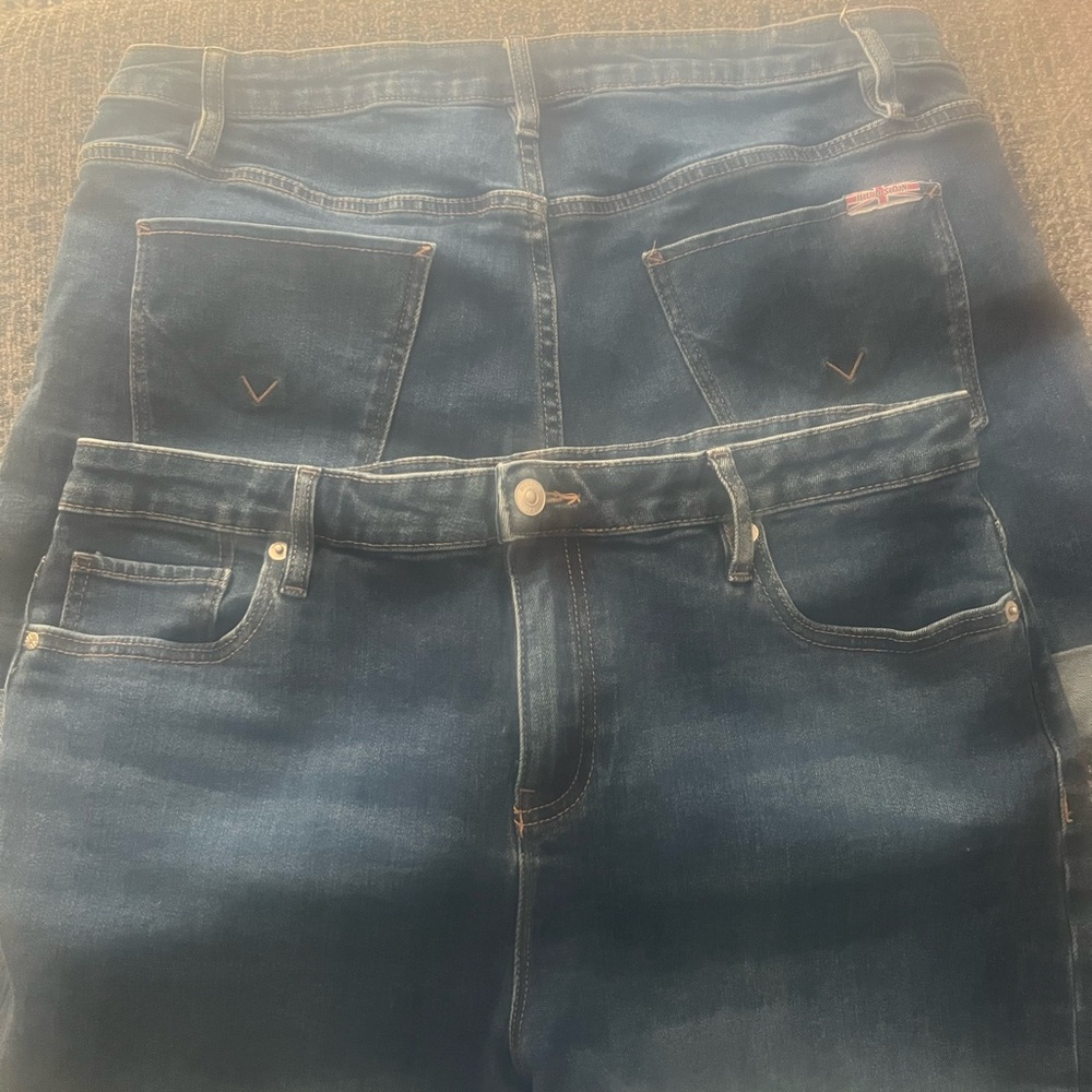 2 Hudson Dark Blue Denim Jean shorts - Picture 2 of 4